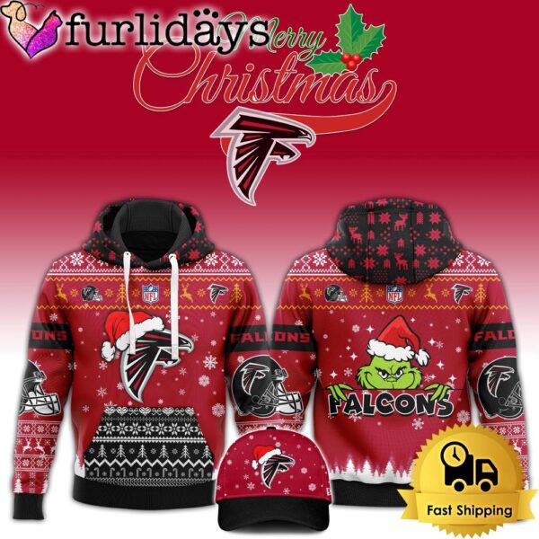 NFL Atlanta Falcons Grinch Merry Christmas Hoodie