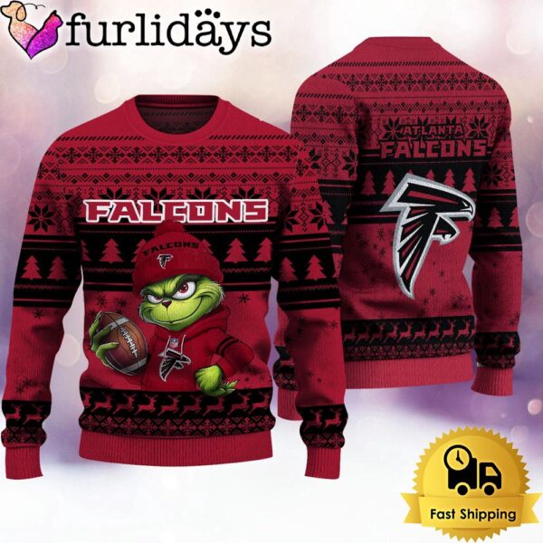 NFL Atlanta Falcons The Grinch Ugly Christmas Sweater