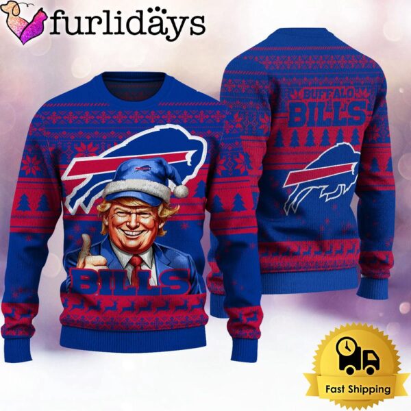 NFL Buffalo Bills Donald Trump Ugly Christmas Sweater