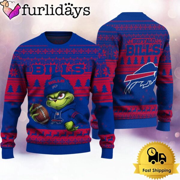 NFL Buffalo Bills The Grinch Ugly Christmas Sweater