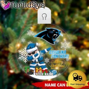 NFL Carolina Panthers Dabbing Santa Custom…