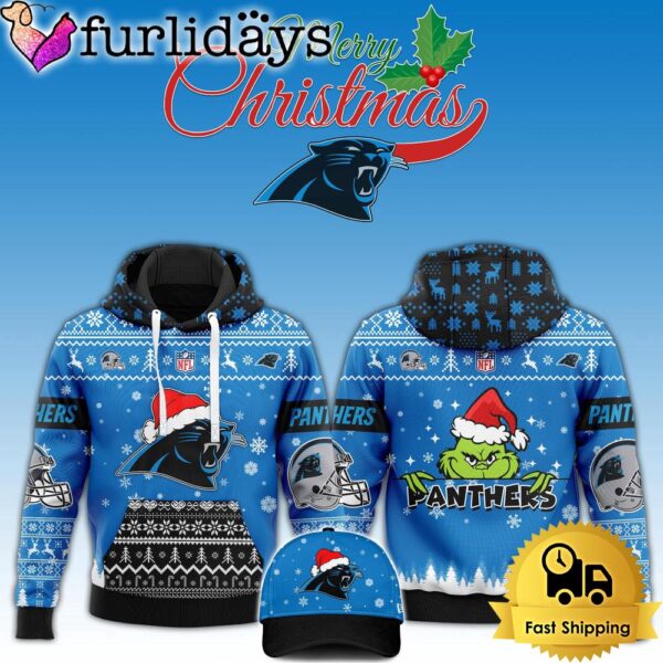 NFL Carolina Panthers Grinch Merry Christmas Hoodie