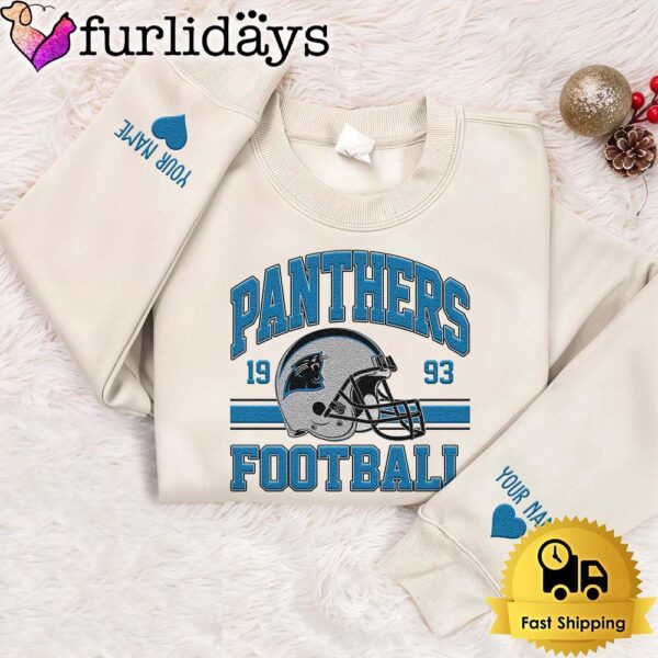 NFL Carolina Panthers Year The Team Was Founded Custom Embroidered Sweatshirt