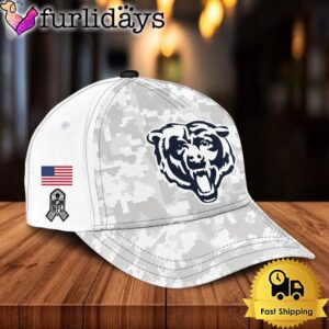 NFL Chicago Bears Camo 2024 Salute to Service Baseball Cap