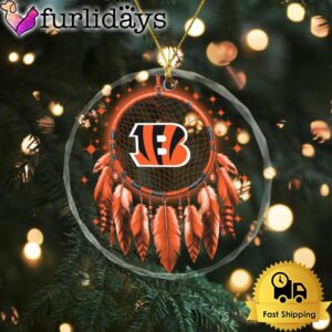 NFL Cincinnati Bengals Dreamcatcher Christmas Crystal…