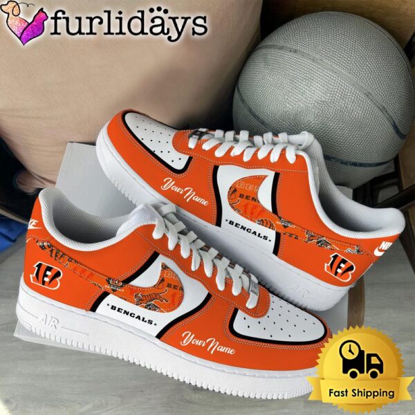 NFL Cincinnati Bengals Logo Team Limited Edition New Design Custom Air Force 1 Shoes