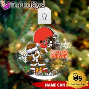 NFL Cleveland Browns Dabbing Santa Custom…