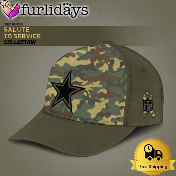 NFL Dallas Cowboys Arctic Camo 2024 Salute to Service Baseball Cap