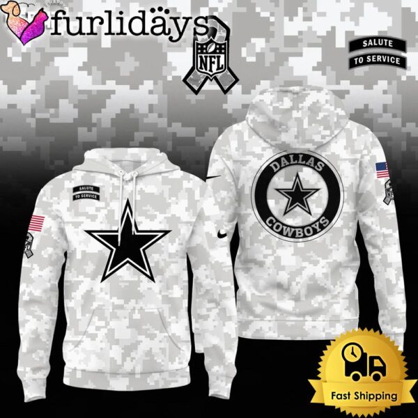 NFL Dallas Cowboys Camo 2024 Salute to Service Hoodie