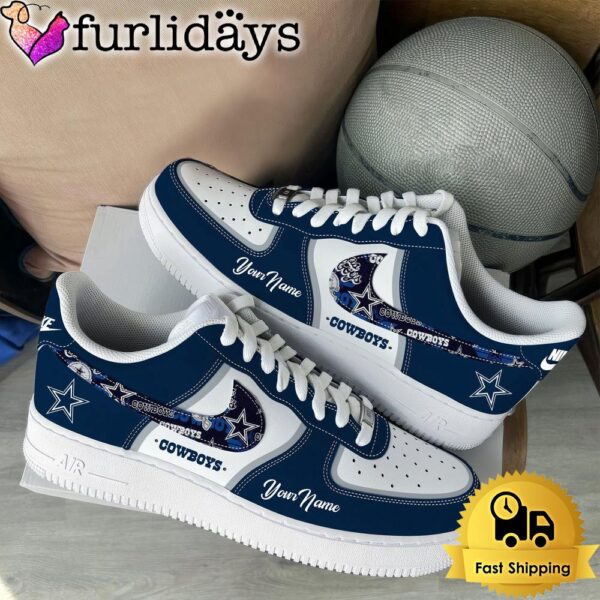 NFL Dallas Cowboys Logo Team Limited Edition New Design Custom Air Force 1 Shoes