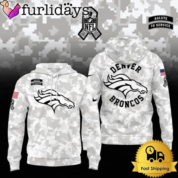 NFL Denver Broncos Camo 2024 Salute to Service Hoodie