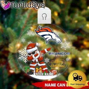 NFL Denver Broncos Dabbing Santa Custom…