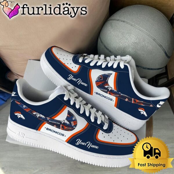 NFL Denver Broncos Logo Team Limited Edition New Design Custom Air Force 1 Shoes