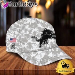 NFL Detroit Lions Camo 2024 Salute to Service Baseball Cap