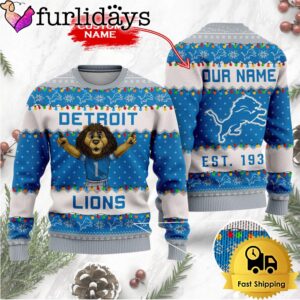 NFL Detroit Lions Cute Mascot Custom…