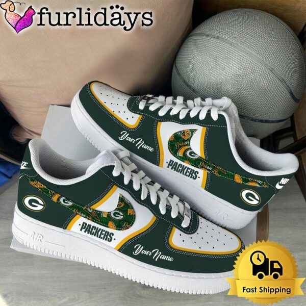 NFL Green Bay Packers Logo Team Limited Edition New Design Custom Air Force 1 Shoes