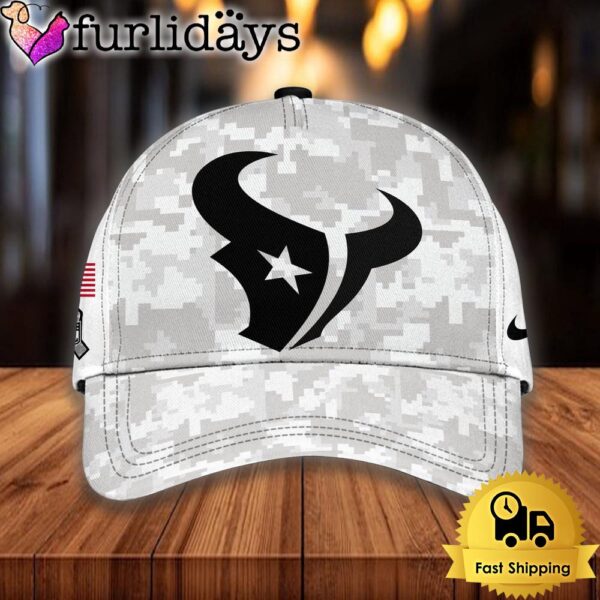 NFL Houston Texans Camo 2024 Salute to Service Baseball Cap