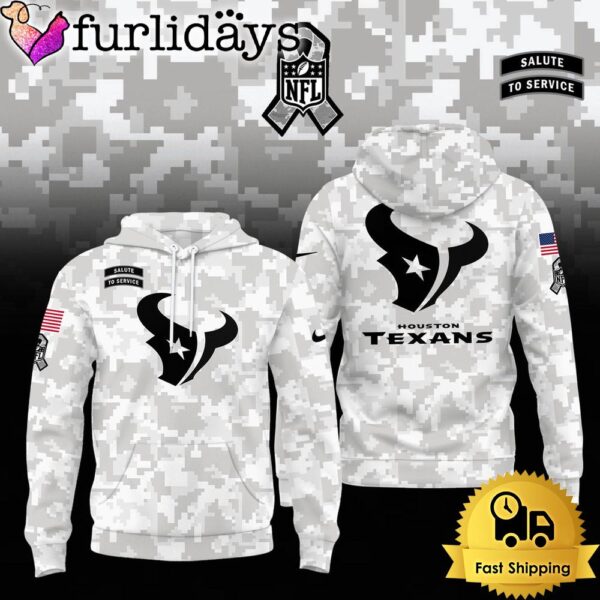 NFL Houston Texans Camo 2024 Salute to Service Hoodie