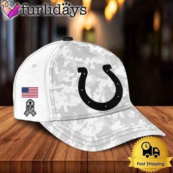 NFL Indianapolis Colts Camo 2024 Salute to Service Baseball Cap