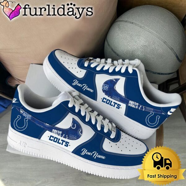 NFL Indianapolis Colts Logo Team Limited Edition New Design Custom Air Force 1 Shoes