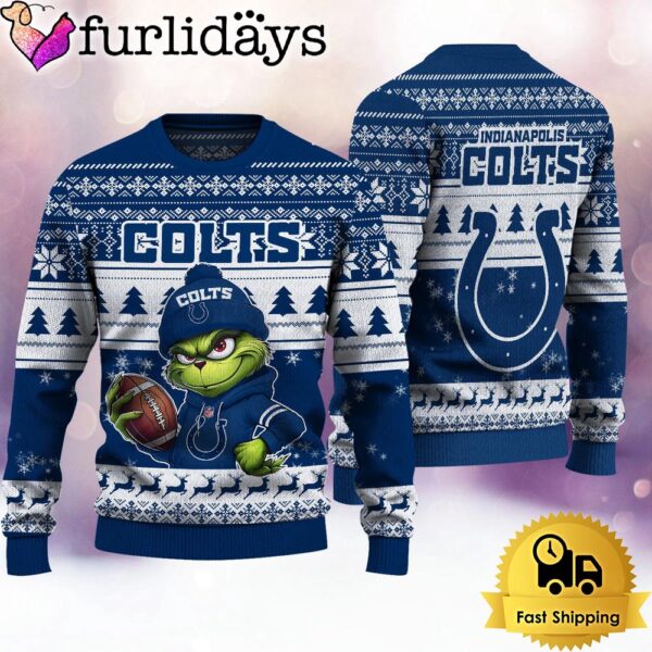 NFL Indianapolis Colts The Grinch Ugly Christmas Sweater