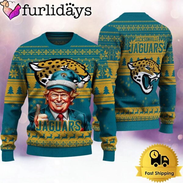 NFL Jacksonville Jaguars Donald Trump Ugly Christmas Sweater