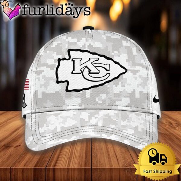 NFL Kansas City Chiefs Camo 2024 Salute to Service Baseball Cap