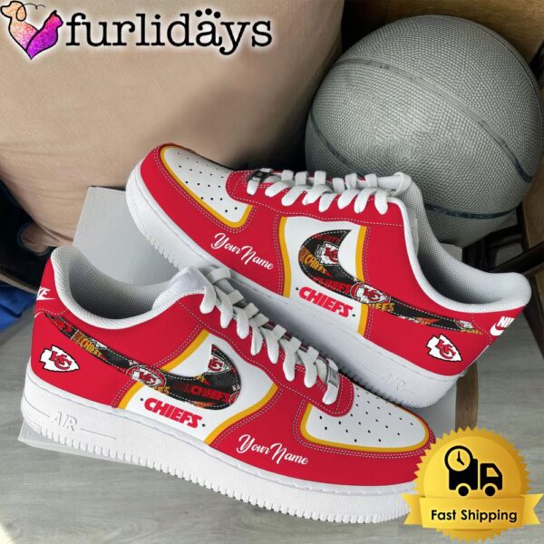 NFL Kansas City Chiefs Logo Team Limited Edition New Design Custom Air Force 1 Shoes