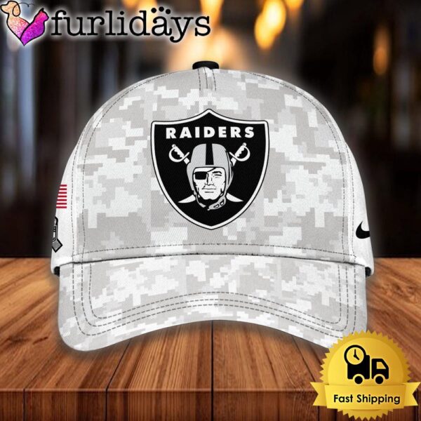 NFL Las Vegas Raiders Camo 2024 Salute to Service Baseball Cap