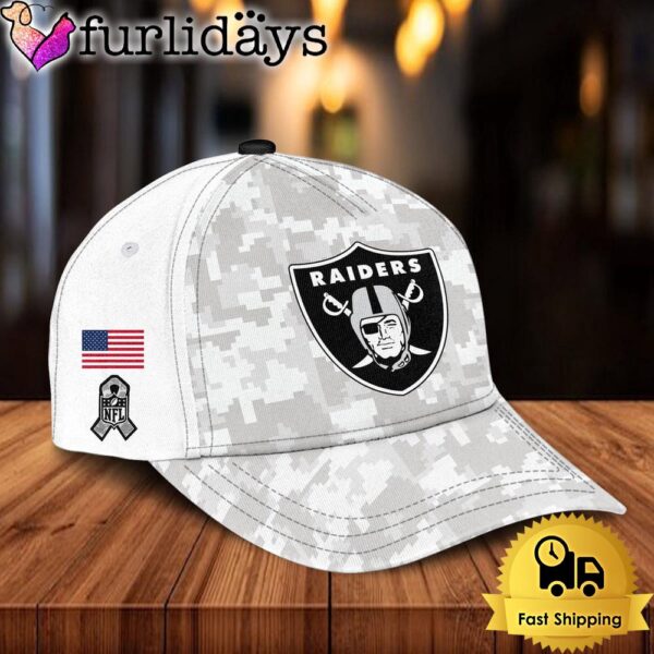 NFL Las Vegas Raiders Camo 2024 Salute to Service Baseball Cap