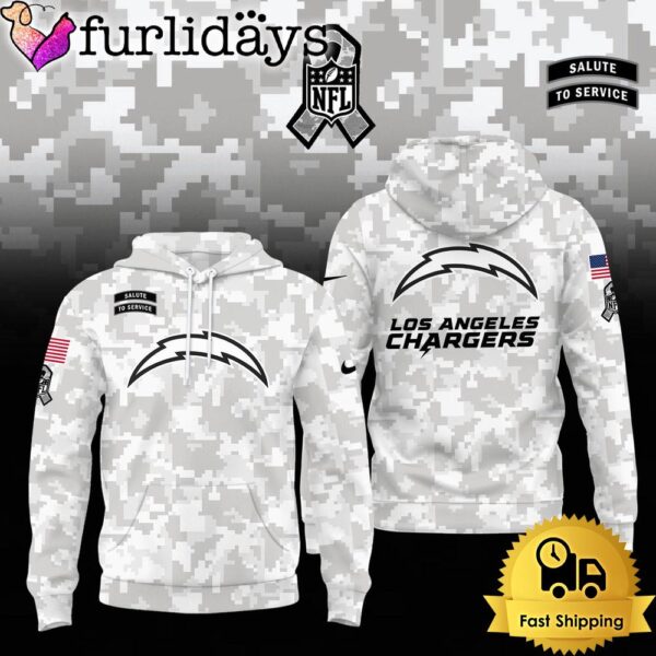 NFL Los Angeles Chargers Camo 2024 Salute to Service Hoodie