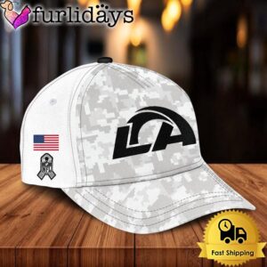 NFL Los Angeles Rams Camo 2024 Salute to Service Baseball Cap