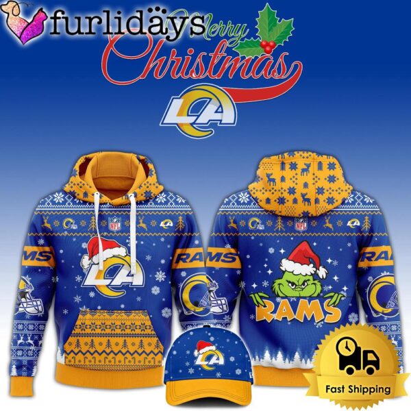 NFL Los Angeles Rams Grinch Merry Christmas Hoodie