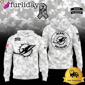 NFL Miami Dolphins Camo 2024 Salute…