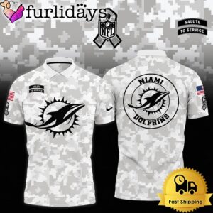 NFL Miami Dolphins Camo 2024 Salute…