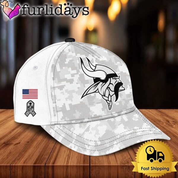 NFL Minnesota Vikings Camo 2024 Salute to Service Baseball Cap