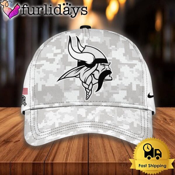 NFL Minnesota Vikings Camo 2024 Salute to Service Baseball Cap