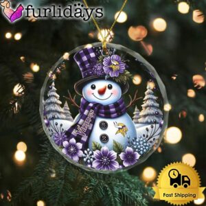 NFL Minnesota Vikings Cute Snowman Christmas…