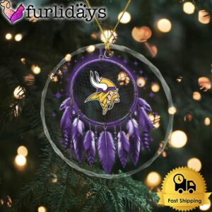 NFL Minnesota Vikings Dreamcatcher Christmas Crystal…