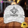 NFL New Orleans Saints Camo 2024 Salute to Service Baseball Cap