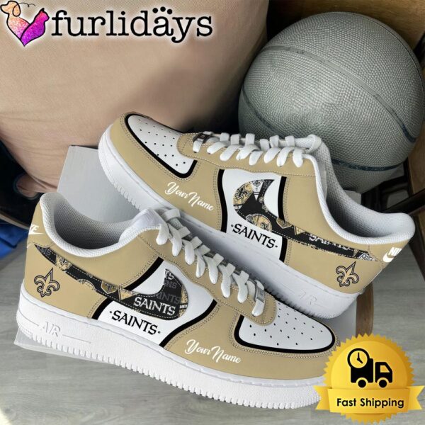 NFL New Orleans Saints Logo Team Limited Edition New Design Custom Air Force 1 Shoes