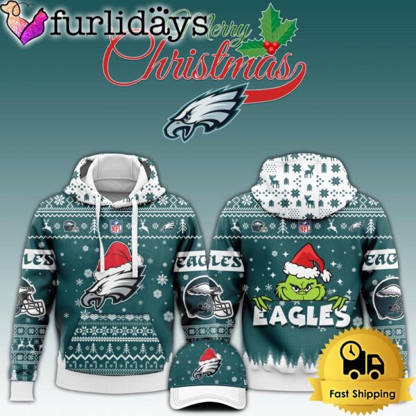 NFL Philadelphia Eagles Grinch Merry Christmas Hoodie