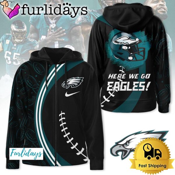 NFL Philadelphia Eagles Here We Go Zip Hoodie