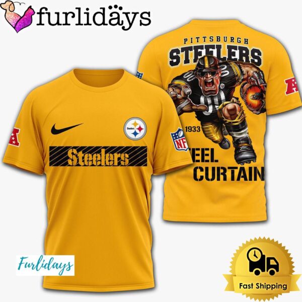 NFL Pittsburgh Steelers Mascot Steelers Curtain T Shirt