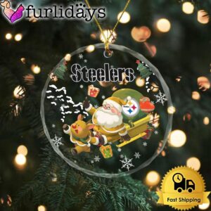 NFL Pittsburgh Steelers Santa And Reindeer…