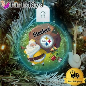 NFL Pittsburgh Steelers Santa Coming Christmas…