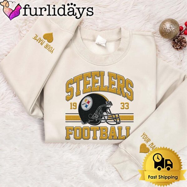 NFL Pittsburgh Steelers Year The Team Was Founded Custom Embroidered Sweatshirt