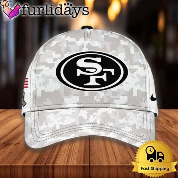 NFL San Francisco 49ers Camo 2024 Salute to Service Baseball Cap