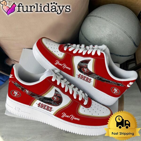 NFL San Francisco 49ers Logo Team Limited Edition New Design Custom Air Force 1 Shoes