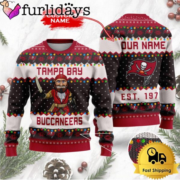 NFL Tampa Bay Buccaneers Cute Mascot Custom Ugly Christmas Sweater